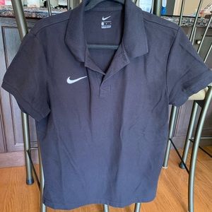 Mens black Nike golf shirt